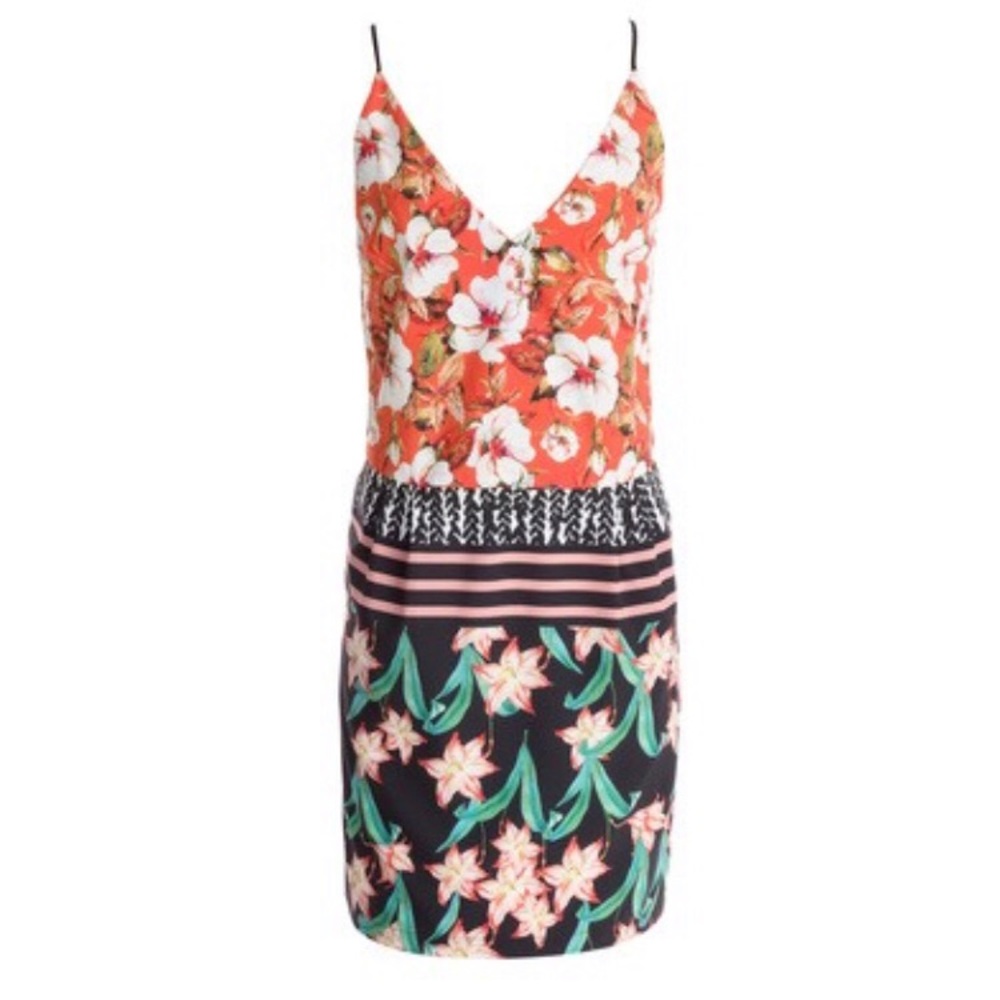 Clover canyon floral print slip dress